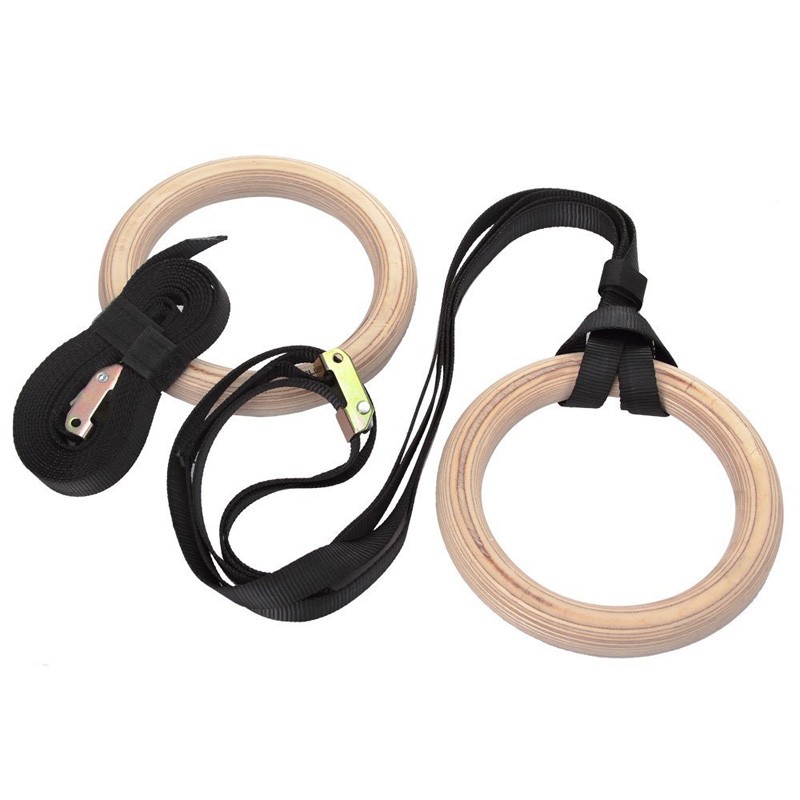 Gymnastic Ring Wood - Anneaux de gymnastique de Fitness avec